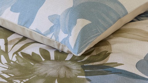 Dekbedovertrek Flori, blue