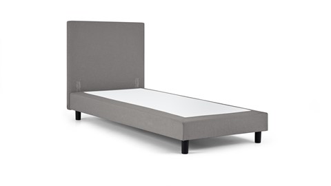 Box Ambra vlak zonder matras, light grey