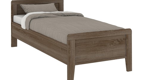 Bed Bienne Tradi, truffel eiken