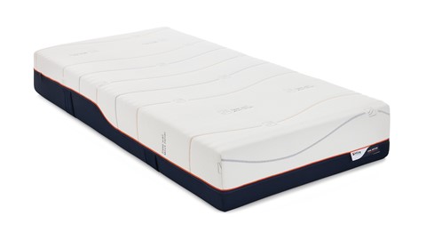 Traagschuim matras Cool Motion 7, wit/blauw/oranje