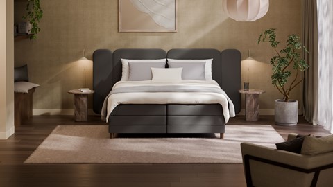 Elektrische boxspring Ridge, anthracite