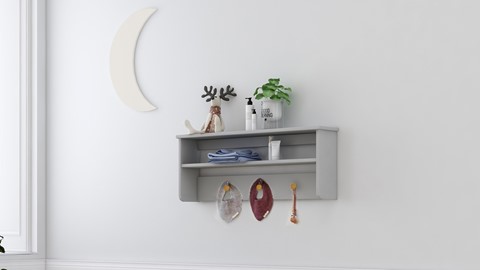 Wandplank Luna, grey