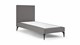 Boxspring Cisano vlak zonder matras, light grey