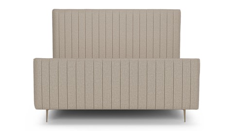 Bed Ruby linen touch, beige