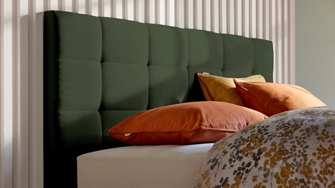 Boxspring Unik Varje vlak met Vildar Royal matras, green