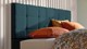 Boxspring Unik Varje vlak met Vildar Royal matras, teal