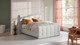 Boxspring Unik Varje vlak met Vildar Royal matras, light grey