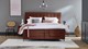 Boxspring Jade verstelbaar met gestoffeerd matras, copper