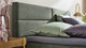 Opbergboxspring Pearl vlak met gestoffeerd matras, hunter