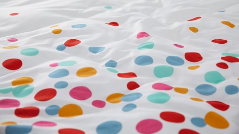 Kinderdekbedovertrek Confetti, multicolour