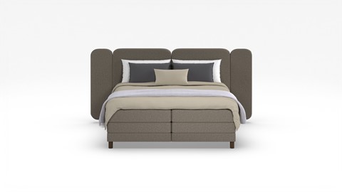 Elektrische boxspring Ridge, grey