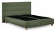 Boxspring Solid Lina vlak zonder matras, green