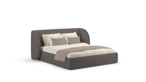 Bed Cove - Wool look, dark grey