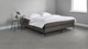 Box Southampton met gestoffeerd matras, donkergrijs