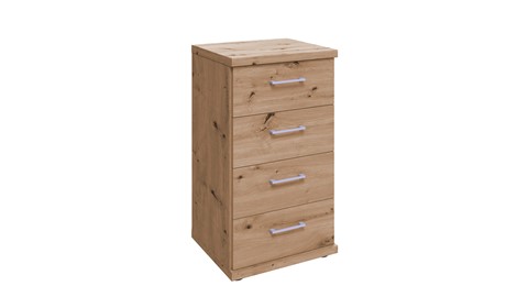 Commode Bienne met 4 laden, bianco eiche
