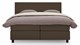 Boxspring Autentik Tunn vlak met gestoffeerd matras, cappuccino