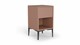 Nachtkast vierkant B Bright met 1 lade en poten, mocha mousse