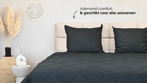 Happybed Black alle seizoenen dekbed synthetisch.