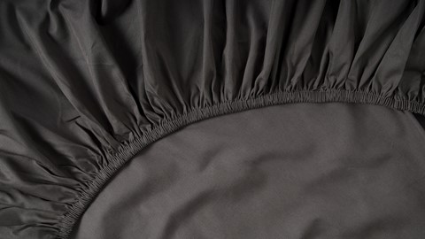 Hoeslaken Premium Percale, antraciet