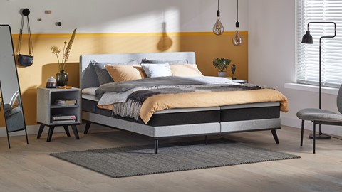 Makkelijker maken Roestig Promoten Boxspring Viggo vlak met Emma O2 matras | Beter Bed