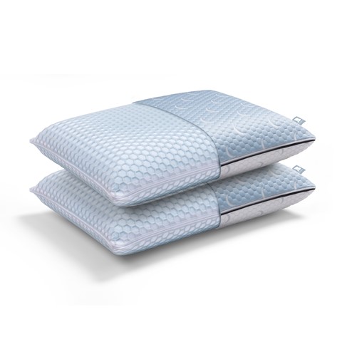 Een paar kussens op een witte achtergrond