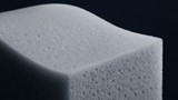 een close-up van een witte spons
