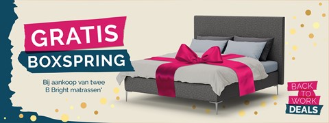 Nu tijdelijk een gratis boxspring