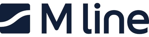 Een blauwe letter met een vinkje