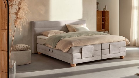 Boxspring Karlsson Solid Lina: perfecte moderne, Japandi stijl
