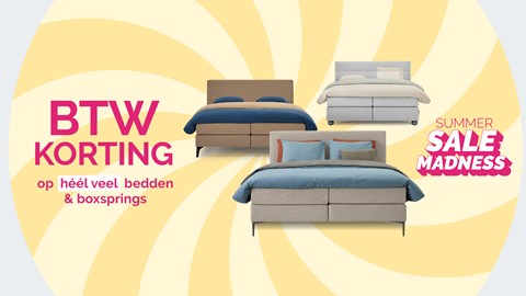 Grijze boxsprings