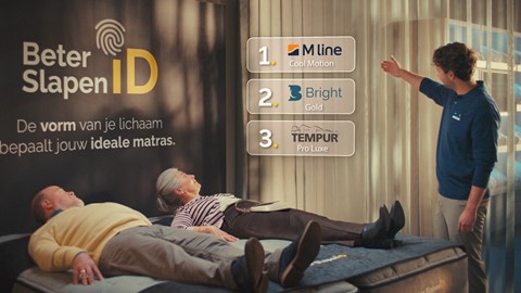 een man en een vrouw liggen op een bed