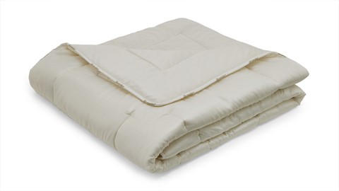 Een witte deken op een witte achtergrond