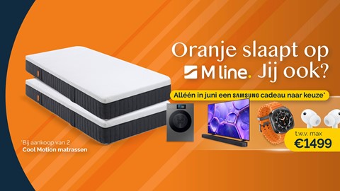 een matras en een televisie