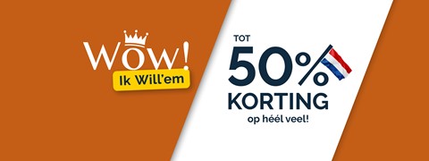 een witte en oranje achtergrond met een geel bord