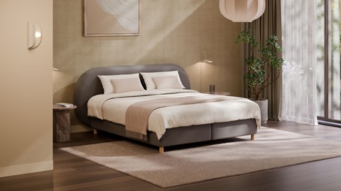 Een bed in een kamer