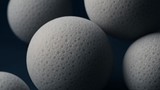 Een groep witte ballen