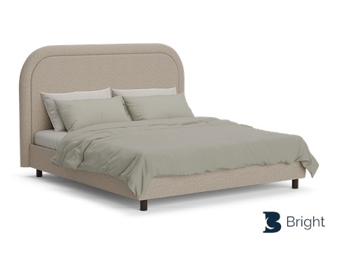 Een bed met een wit dekbed