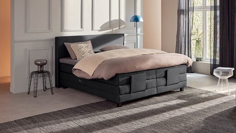 Boxspring Autentik Tunn vlak met gestoffeerd matras