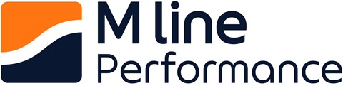 Een close-up van een logo