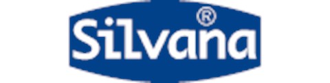 een blauw-wit logo