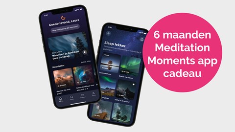 6 maanden lang gratis de Meditation Moments app