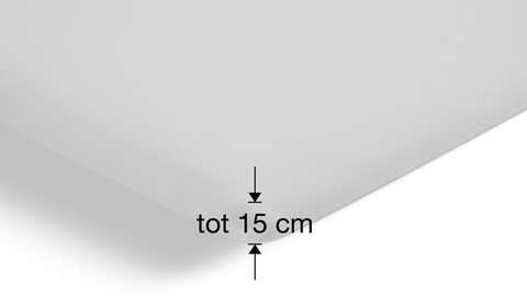 Hoeslaken topmatras / topper B Bright geschikt tot matrasdikte van 15 cm