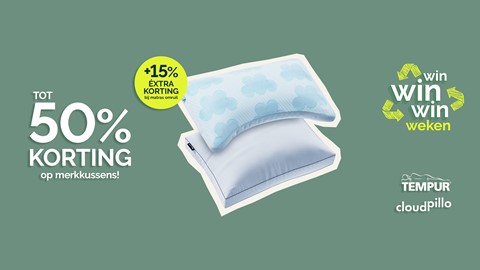 Twee kussens met een patroon erop