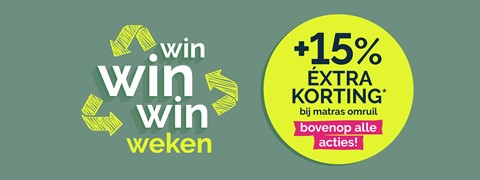 Lever je oude matras in. Profiteer van 3x winst.