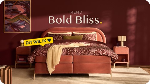 Roze boxspring 