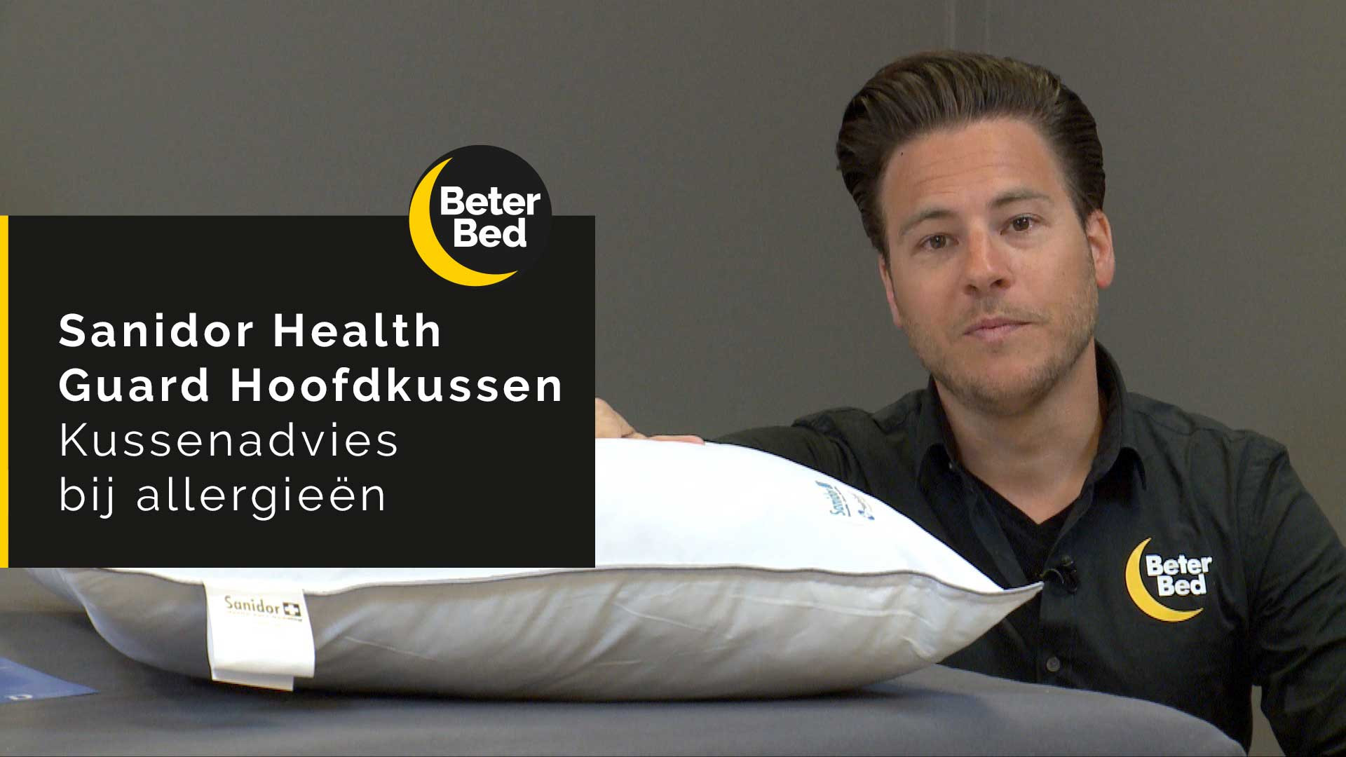 Kussenadvies bij allergieën | Sanidor Health Guard hoofdkussen | Beter Bed