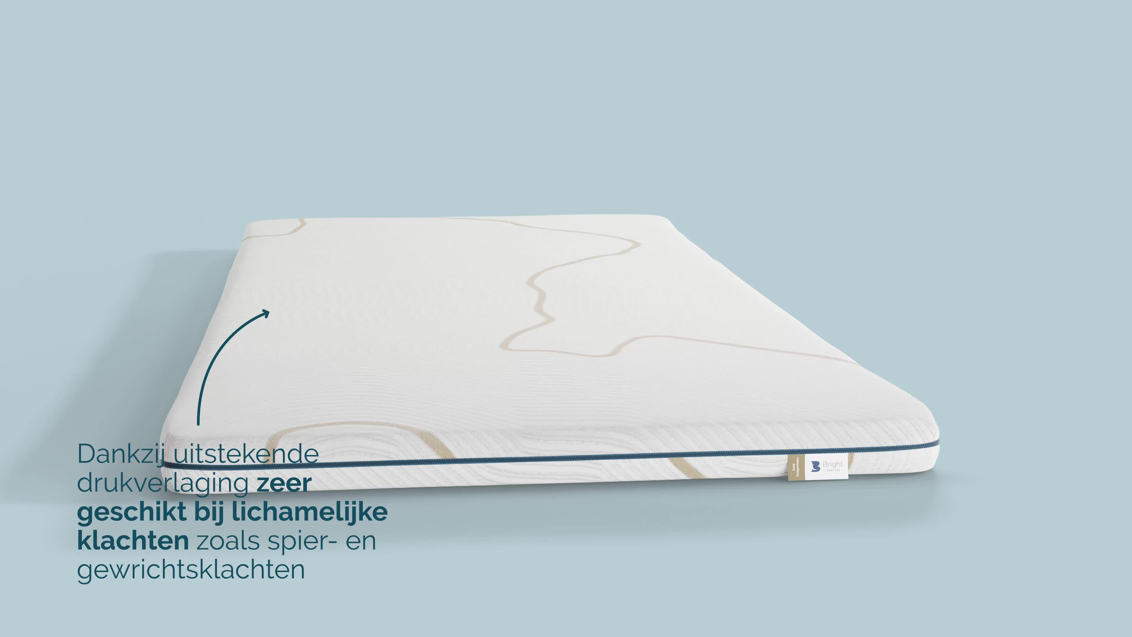 Topper B Bright traagschuim | Beter Bed