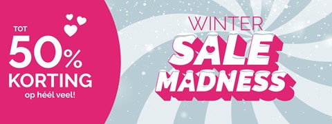 een roze-witte tekst op een grijze achtergrond