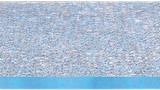 een close-up van een blauw en wit oppervlak