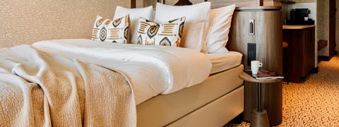 Hotelbeleving in je slaapkamer.
